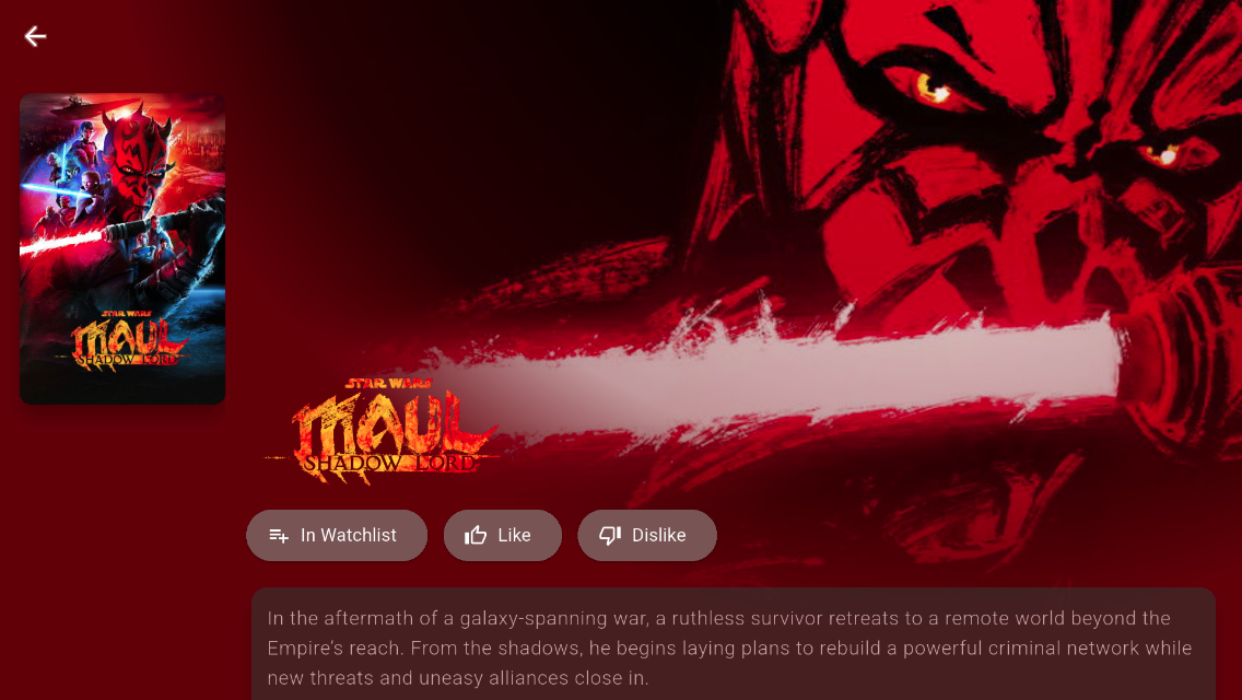 Bitflinger TV Detail Page